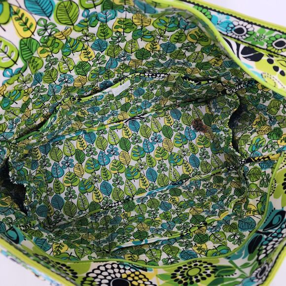 Vera Bradley Retired Limes Up Green Large Weekender Get Going Tote Bag RARE - Picture 6 of 11